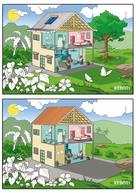 Jeu des 7 différences – La maison bioclimatique