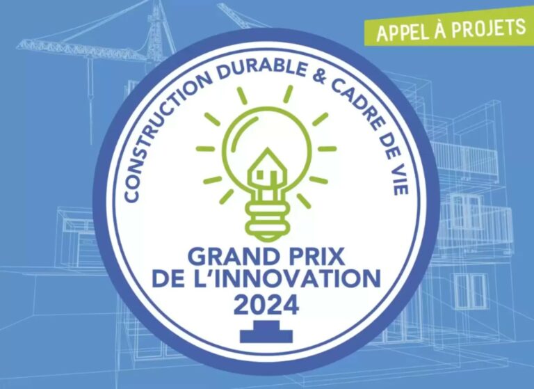 Appel à projets : Grand Prix de l’Innovation Construction Durable & Cadre de Vie 2024
